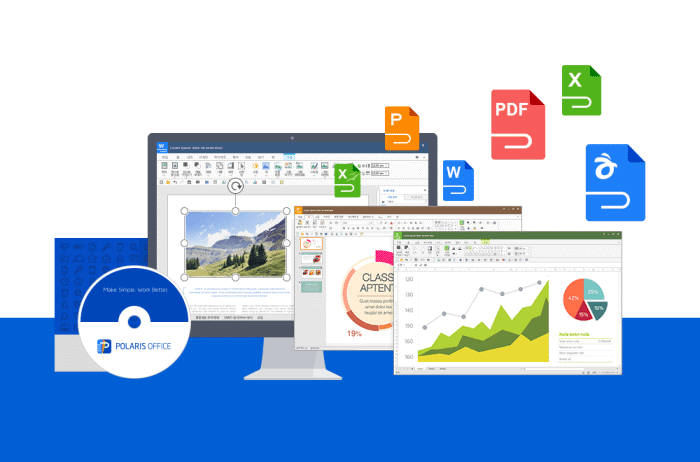 폴라리스 오피스 PC 버전 소개 이미지. 인프라웨어 제공