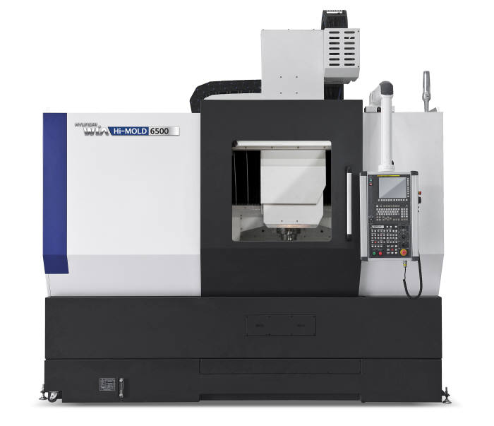 고품질 금형 가공에 최적인 현대위아의 수직형 머시닝센터 Hi-MOLD6500. 빠른 속도로 정밀한 금형 작업이 가능하다. (제공=현대위아)