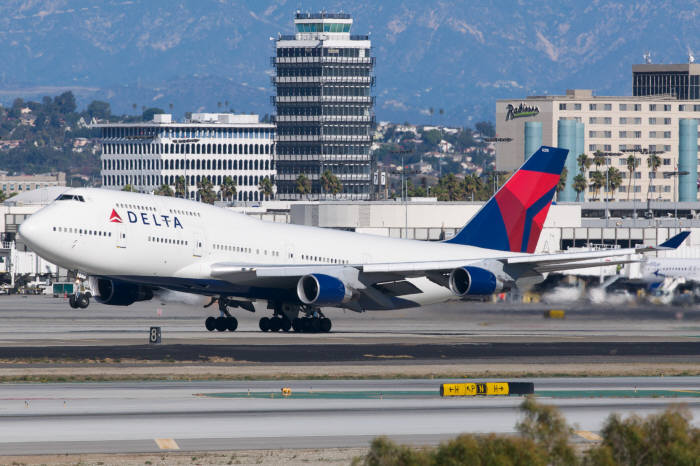 델타항공 B747-400 항공기 (출처=델타항공)