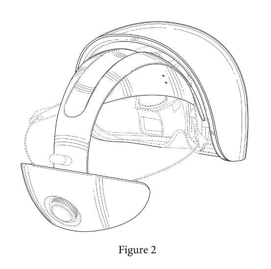 매직 리프가 미국 특허상표청(USPTO)에 출원한 스타워즈 스타일 MR(혼합현실) 헤드셋 특허(USD0758367) / 자료: 미국 특허상표청(USPTO)