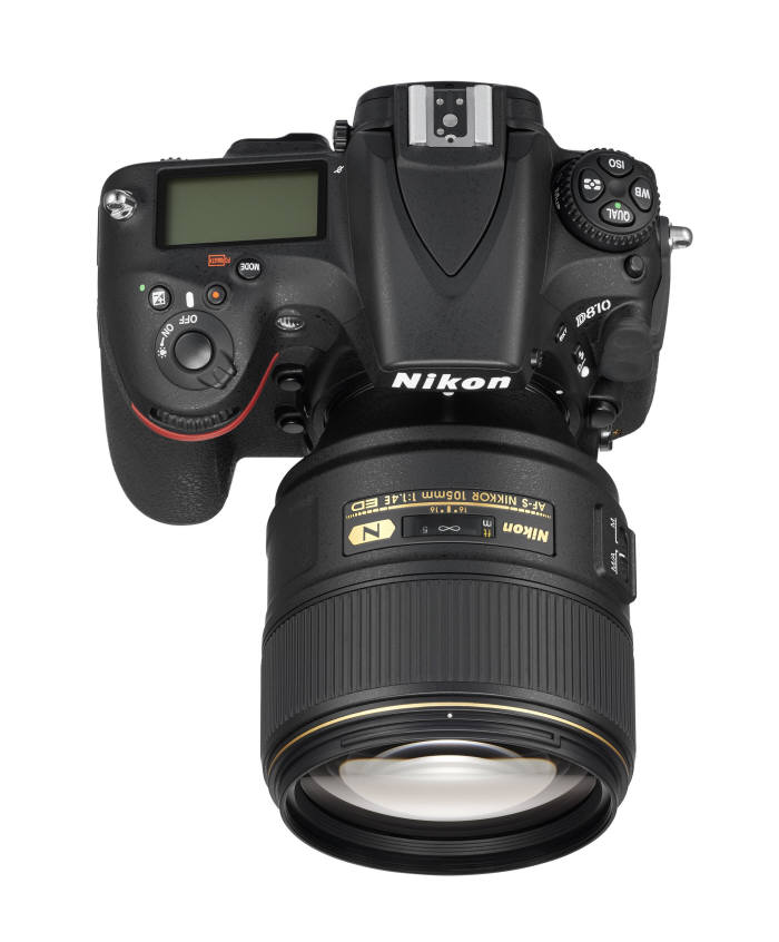 D810과 니콘 AF-S NIKKOR 105mm f1.4E ED 렌즈 제품 이미지 컷