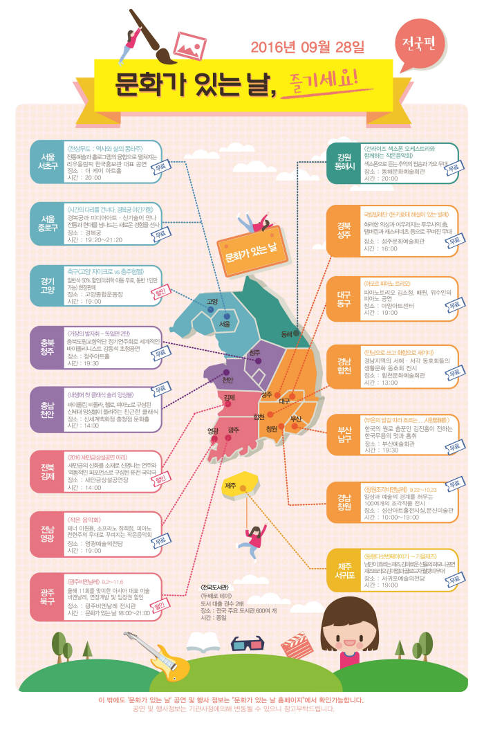 9월 문화가 있는 날, 전국 각지에서 2527개 문화행사 펼쳐져