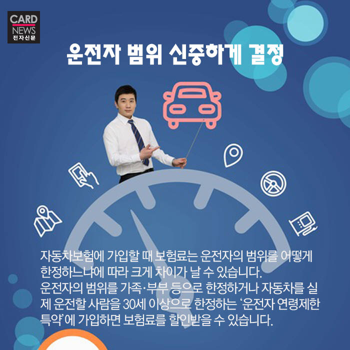 [카드뉴스]자동차보험료 절약 팁