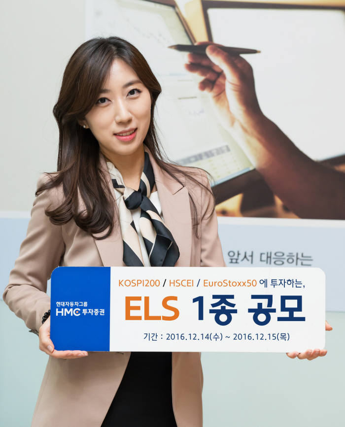 HMC투자증권, 연 6.0% 제공 ELS 1종 공모