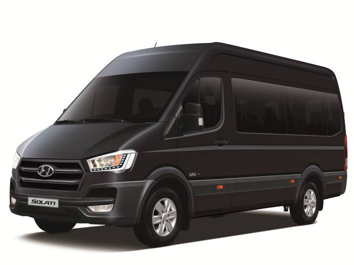 후륜 8단 자동변속기를 장착한 현대자동차 미니버스 2017년형 쏠라티 (제공=현대자동차)