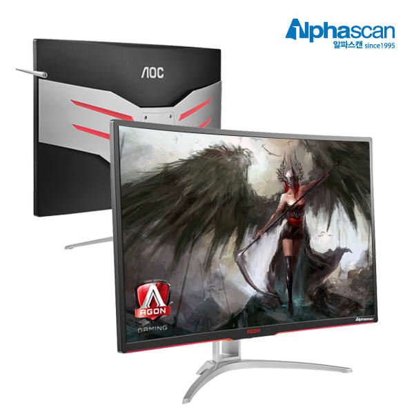 알파스캔 AOC AGON 322FCX 144 커브드 게이밍.