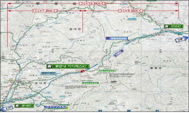영동고속도로 동둔내 나들목