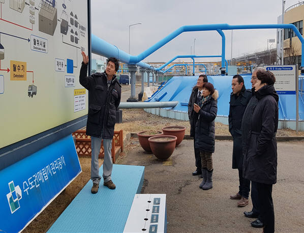 이집트 나흐뎃 미스르 관계자들이 수도권매립지관리공사를 견학했다.