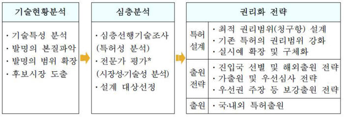 정부 연구개발(R&D) 특허설계 절차 / 자료:특허청