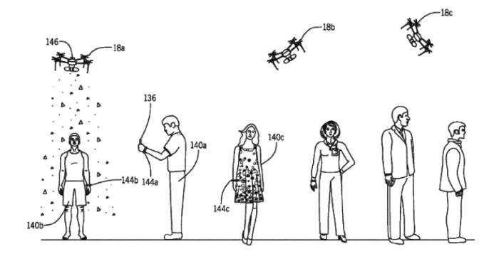 관람객이 직접 드론에게 특수 효과를 요청할 수 있다. / 자료:미국 특허상표청(USPTO)