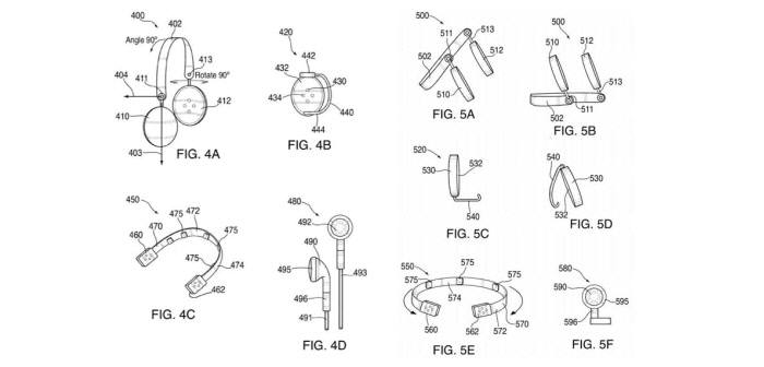 애플이 등록한 헤드폰 특허(US9565490) 도면
