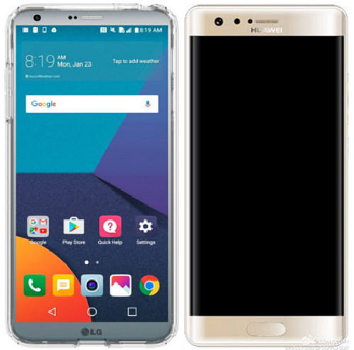 LG G6(왼쪽)와 화웨이 P10플러스 이미지.