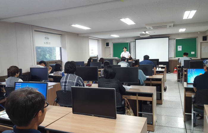광주대 산업인력교육원 인력양성 직업교육 훈련모습.