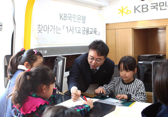 상주동부초등학교 학생 대상으로 금융교육을 진행했다.