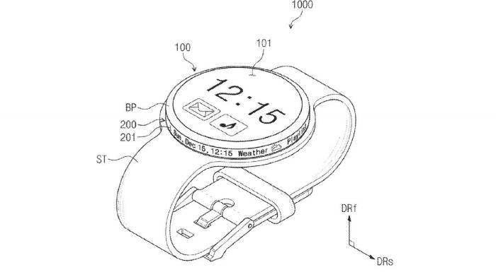 삼성이 출원한 스마트워치 특허(공개번호 US20170082982) 도면 / 자료: 미국특허청(USPTO)