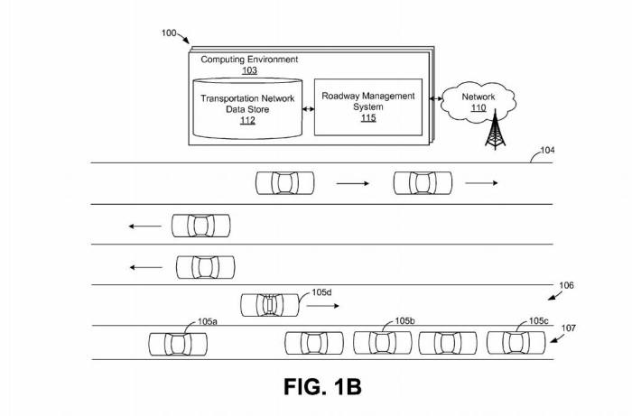 아마존이 미국 특허상표청(USPTO)에 등록한 '고속도로 네트워크' 특허(US9547986) 도면 / 자료: 미국 특허상표청