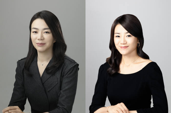 조양호 한진그룹 회장 장녀 조현아 전 대한항공 부사장(좌측)과 차녀 조현민 대한항공 전무(우측)