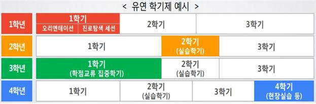 융합 전공 개설 가능.. 대학 특성에 맞게 학기제도 유연하게 운영