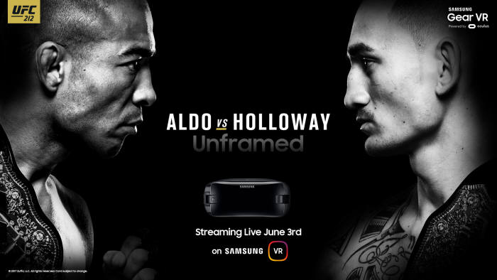 UFC 212 생중계 캠페인 포스터.