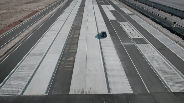 현대모비스 서산주행시험장 시험로 진입모습 (제공=현대모비스)