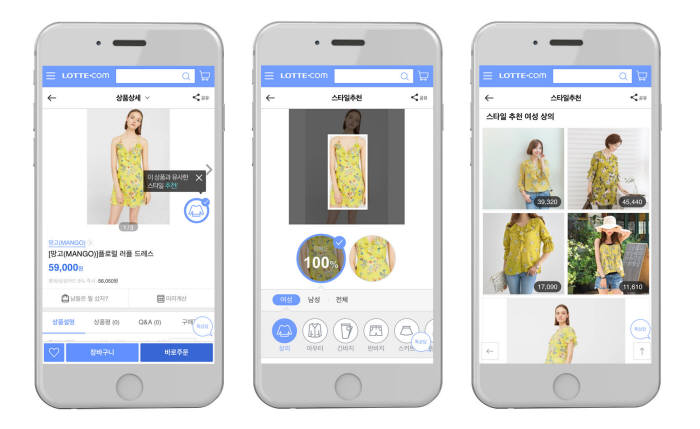 롯데닷컴, AI 기반 '스타일추천' 이용자 600만명 돌파