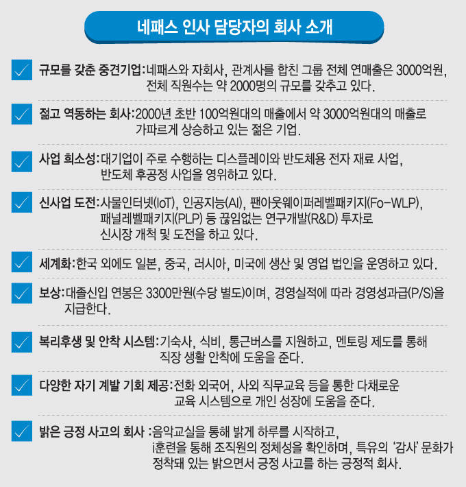 [첨단 기업, 좋은 일자리를 찾아서]<1>네패스