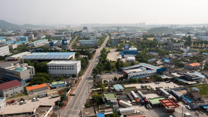 전주시 덕진구 동산동과 고랑동 일원에 조성될 탄소산업 집적화단지 전경.