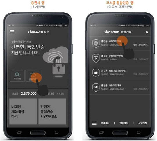 코스콤, 공인인증-생체인증 모바일 통합인증 플랫폼 구축 추진
