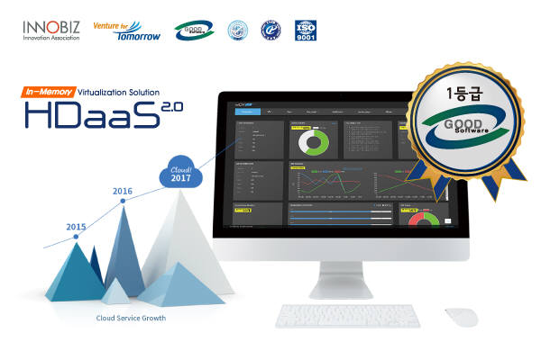 한위드정보기술, 인메모리 기반 가상화 솔루션 '에이치다스(HDaaS) 2.0' GS인증 획득