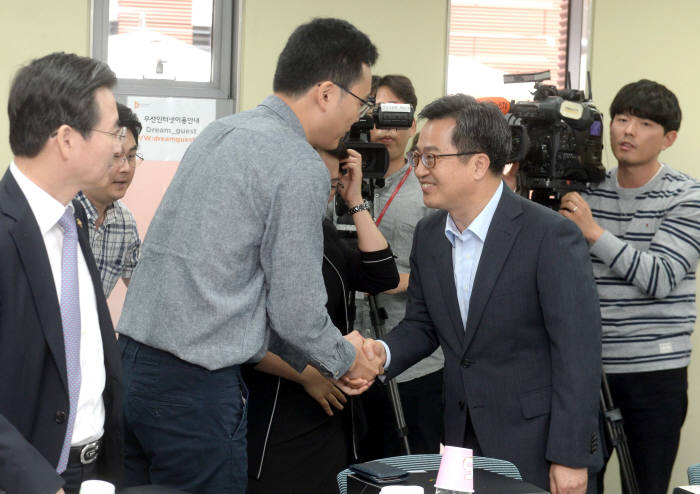 김동연 경제부총리, 벤처기업인과 오찬 간담회