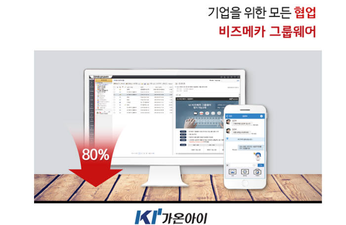 가온아이 그룹웨어, 산업단지 중소기업 80% 할인 제공