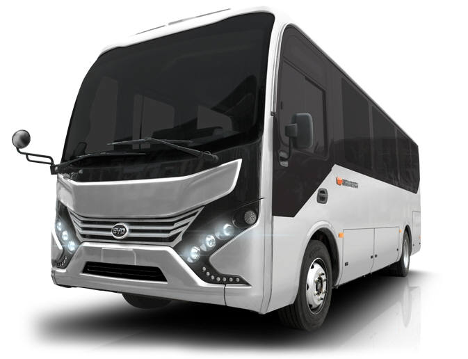 중국 BYD 전기버스 'eBus-7'.