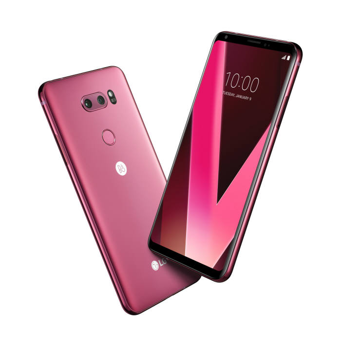 LG V30 라즈베리 로즈.