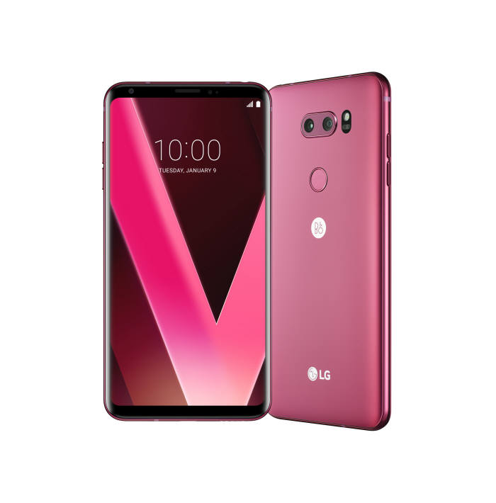 LG V30 라즈베리 로즈.