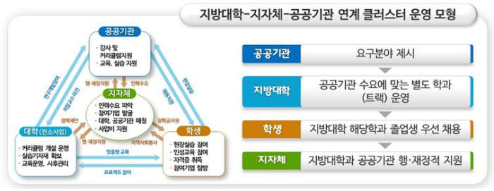 클러스터 운영 모형. 자료=교육부