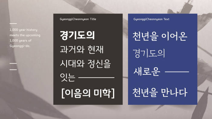 경기천년체, 독일 'iF 디자인 어워드 2018' 수상