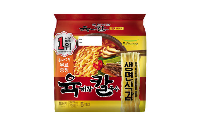 풀무원 '생면식감 육개장칼국수', 칼국수 라면 판매 1위