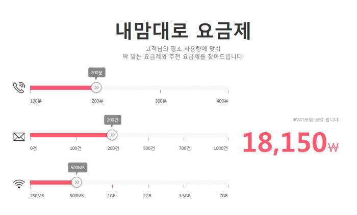 에넥스텔레콤이 12일 알뜰폰 최초 DIY 요금제인 '내맘대로 요금제'를 출시한다.