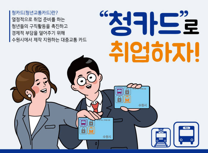 수원시 "면접 교통비 시가 내드립니다"