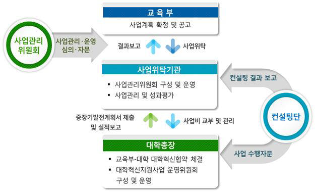 대학재정지원사업 추진 체계