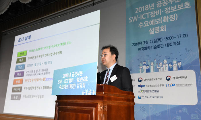 2018년 공공부문 SW·ICT장비·정보보호 수요예보(확정) 설명회