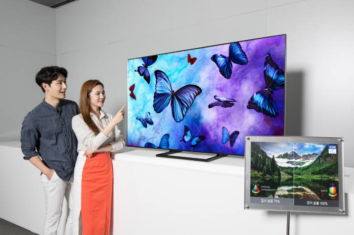 삼성전자 QLED TV, 독일 VDE로부터 '컬러볼륨 100%' 검증받아