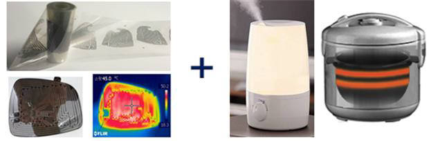 파루는 대유위니아와 함께 은나노 면상 발열필름을 발열체로 적용한 에어워셔와 밥솥을 개발했다. <자료=나노융합산업연구조합>