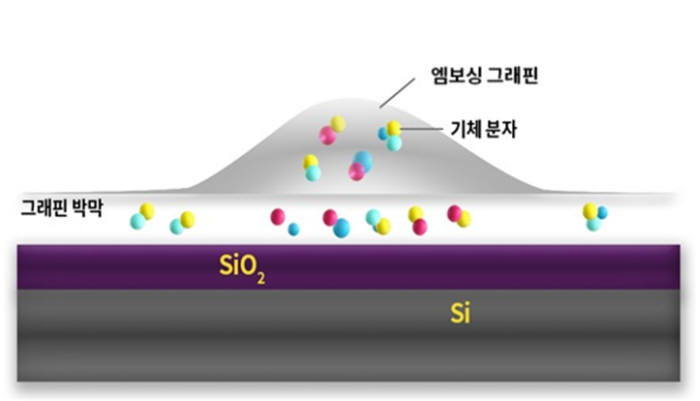 엠보싱 그래핀 형성과정