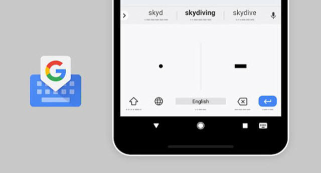 구글 지보드에 모스 부호 입력 기능이 추가됐다.