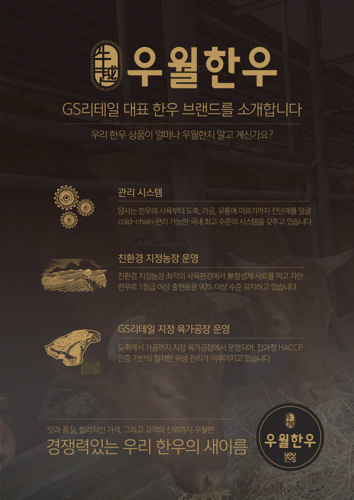 GS리테일, 한우 전상품 '우월한우' 브랜드로 통합 운영