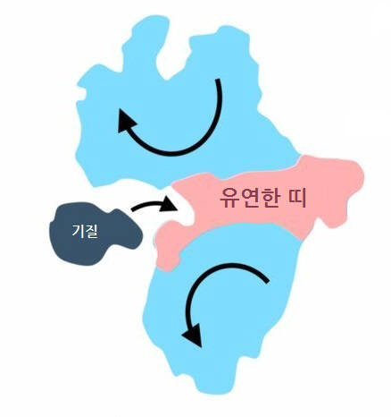 단백질의 경첩운동과 유연한 띠