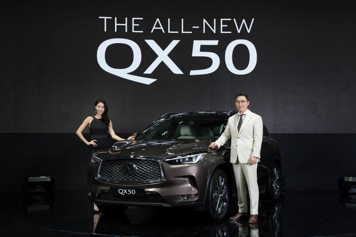 인피니티코리아가 신형 QX50을 공개했다.