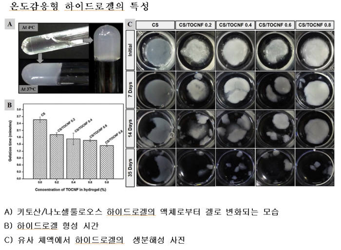 산림청 국립산림과학원, 목재 나노셀룰로오스 첨가된 온도감응형 하이드로겔 개발