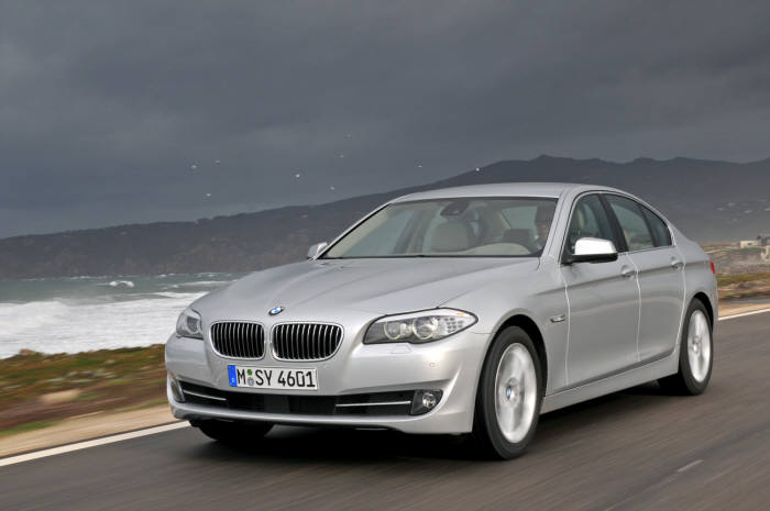 화재 리콜 대상 차량인 BMW 520d.